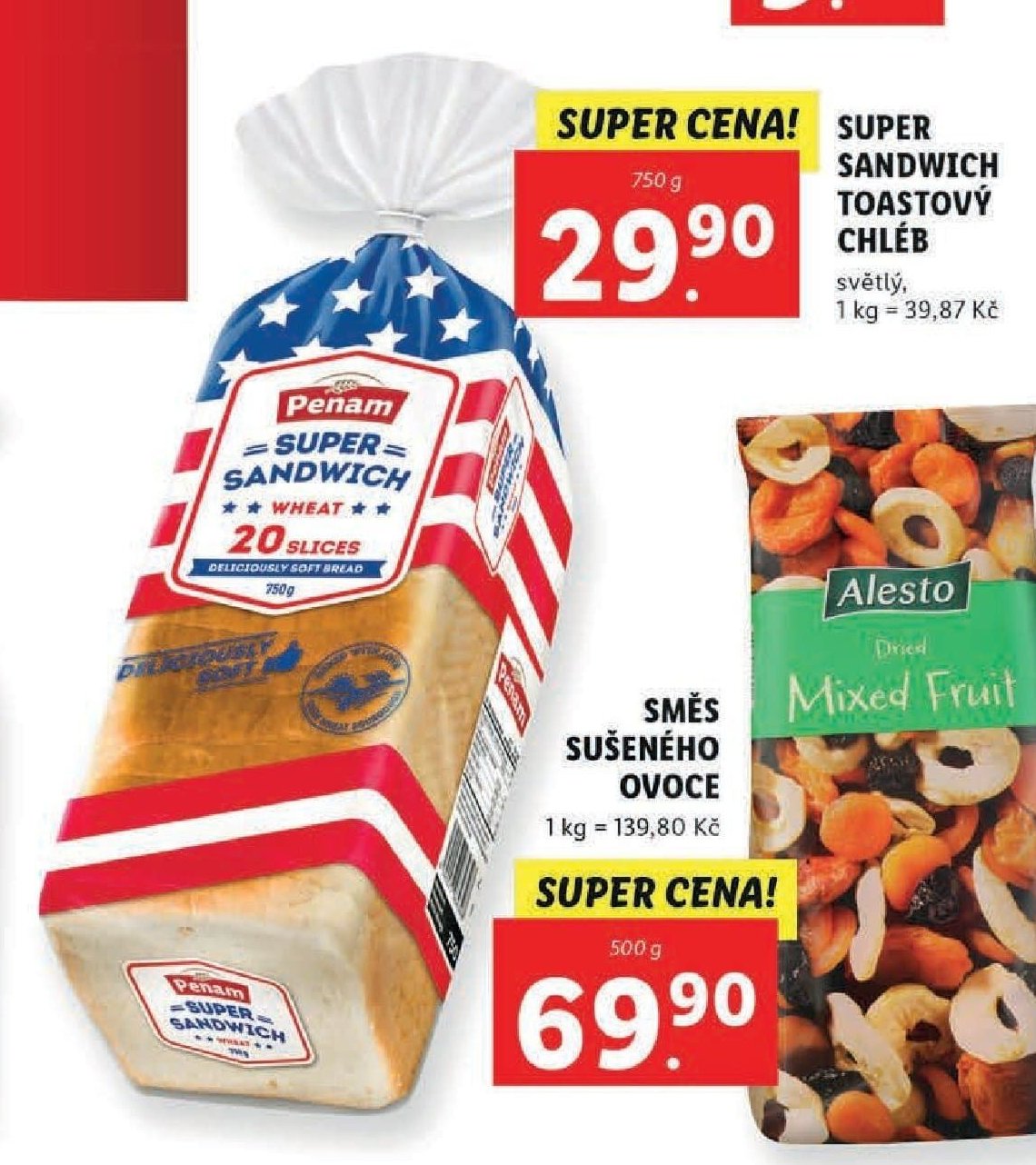 Penam Super Sandwich toastový chléb