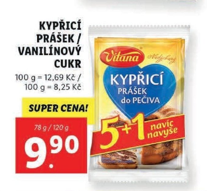 Vitana kypřící prášek / vanilínový cukr
