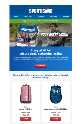 akční leták Sportisimo 12.8.2021-17.8.2021