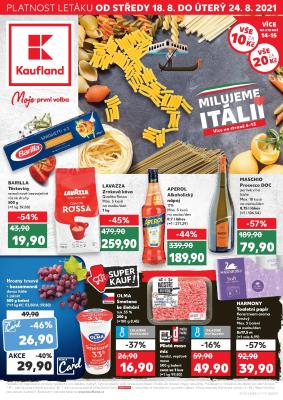 akční leták Kaufland 18.8.2021-24.8.2021