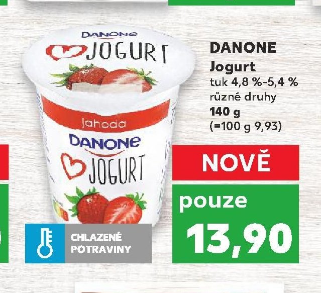 DANONE Jogurt tuk 4,8 %-5,4 % různé druhy 140 g