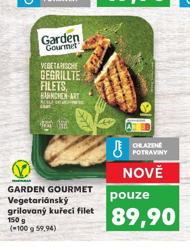 GARDEN GOURMET Vegetariánský grilovaný kuřecí filet 150 g