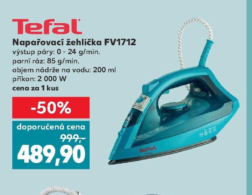 Tefal Napařovací žehlička FV1712