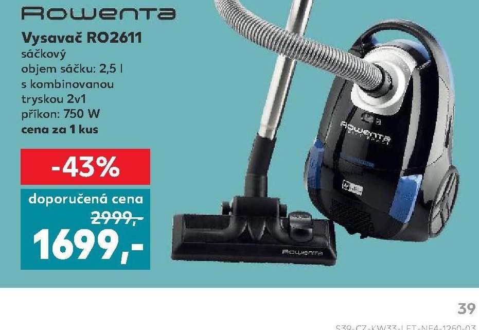 Rowenta Vysavač RO2611