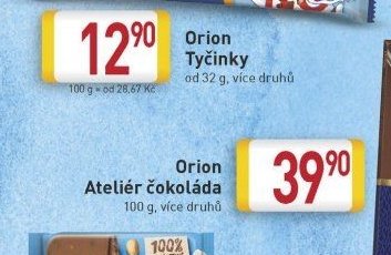 Orion Ateliér čokoláda