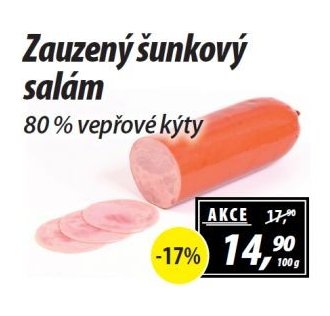 Zauzený šunkový salám