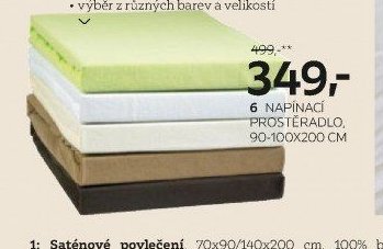 Napínací prostěradlo, 90-100x200 cm