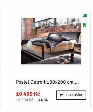 Postel Detroit 180x200 cm - ASKO akcniletaky.com