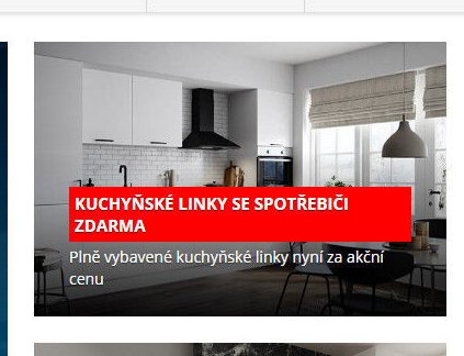 Kuchyňské linky se spotřebiči zdarma