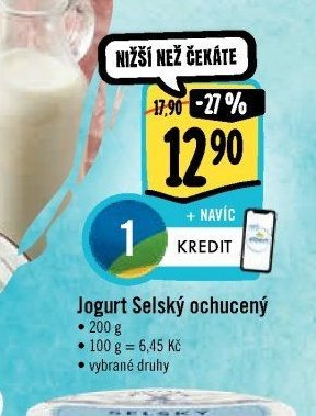 Jogurt Selský ochucený