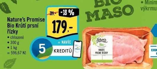 Nature's Promise Bio Krůtí prsní řízky