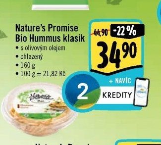 Nature's Promise Bio Hummus klasik
