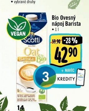 Bio Ovesný nápoj Barista