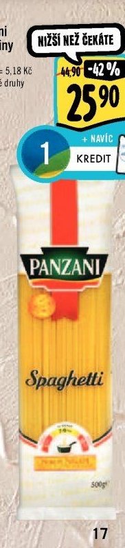Panzani Těstoviny