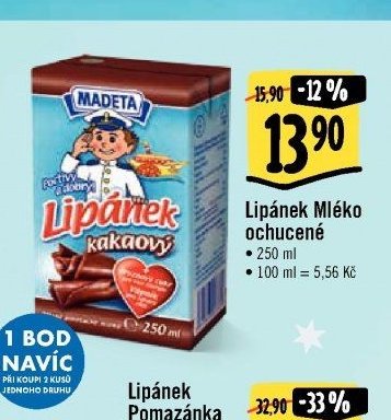 Lipánek Mléko ochucené