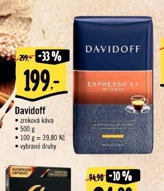 Davidoff zrnková káva