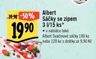 Albert Sáčky se zipem