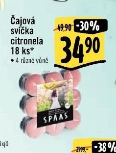 Čajová svíčka citronela 18 ks