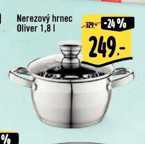 Nerezový hrnec Oliver 1,8 l