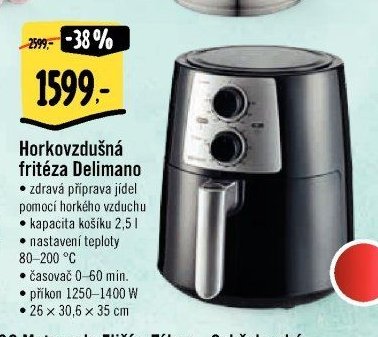 Horkovzdušná fritéza Delimano
