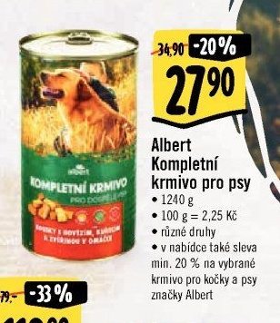 Albert Kompletní krmivo pro psy