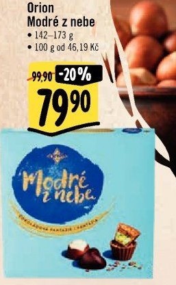 Bonboniéra Modré z nebe Orion