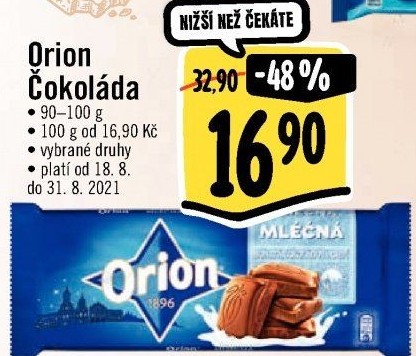 Čokoláda Orion