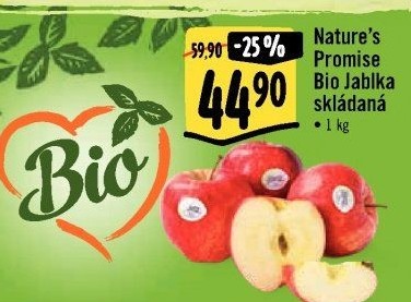 Jablka bio Nature'