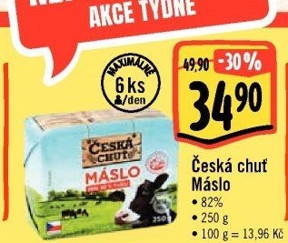Máslo Česká chuť