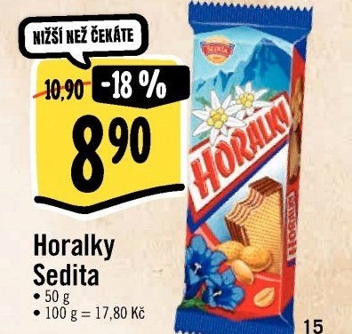 Oplatky Horalky Sedita
