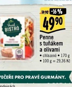 Penne s tuňákem Albert Fresh Bistro