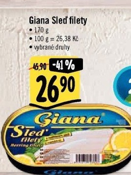 Sleď filety Giana