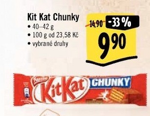Tyčinka Chunky Kit Kat Nestlé