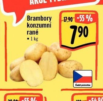 Brambory konzumní rané