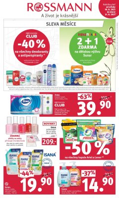 akční leták ROSSMANN drogerie 18.8.2021-31.8.2021