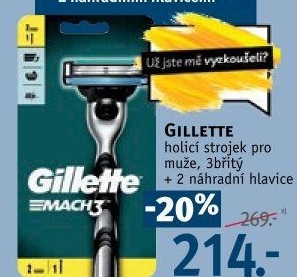 Holicí strojek pánský Gillette Mach 3