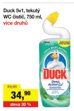 Gelový čistič WC Duck