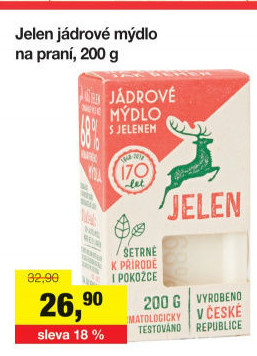 Mýdlo na praní Jelen