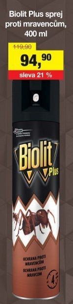 Přípravek proti mravencům sprej Plus Biolit