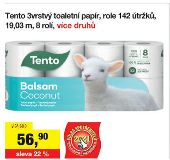 Toaletní papír 3vrstvý Tento