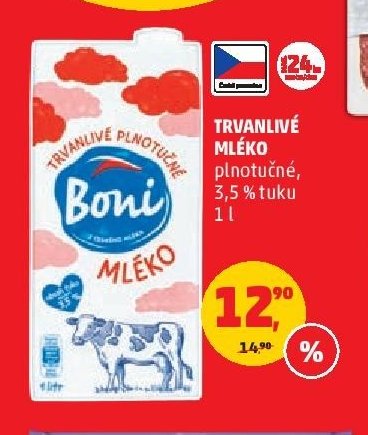 Trvanlivé mléko Boni