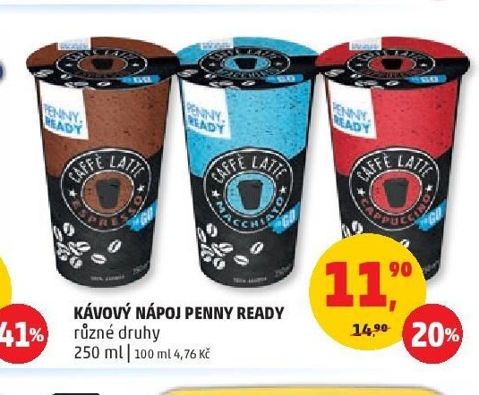 Kávový nápoj Penny Ready