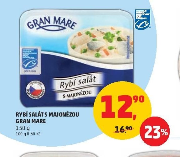 RYBÍ SALÁT S MAJONÉZOU GRAN MARE