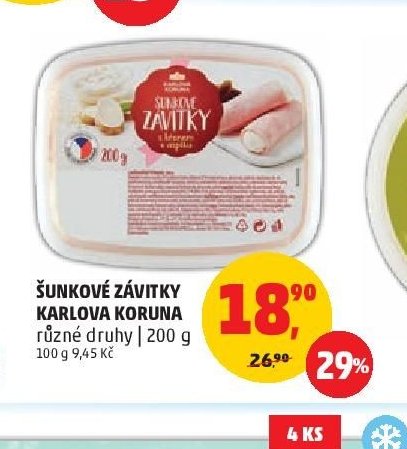 ŠUNKOVÉ ZÁVITKY KARLOVA KORUNA