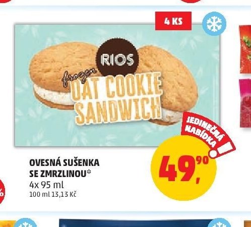 OVESNÁ SUŠENKA SE ZMRZLINOU
