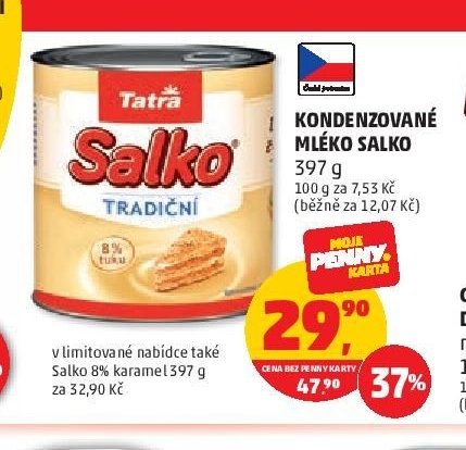 Kondenzované mléko Salko