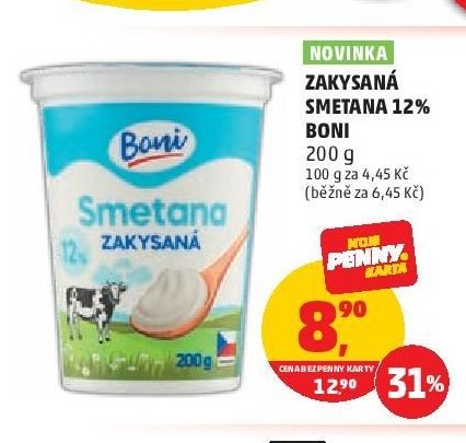 Zakysaná smetana 12% Boni