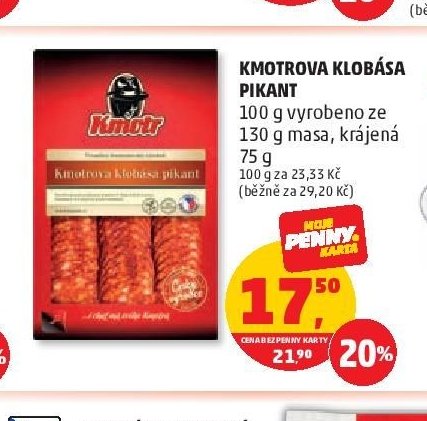 Kmotrova klobása Pikant