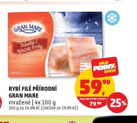 Rybí filé přírodní Gran Mare