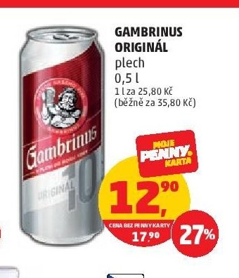 Gambrinus Originál plech